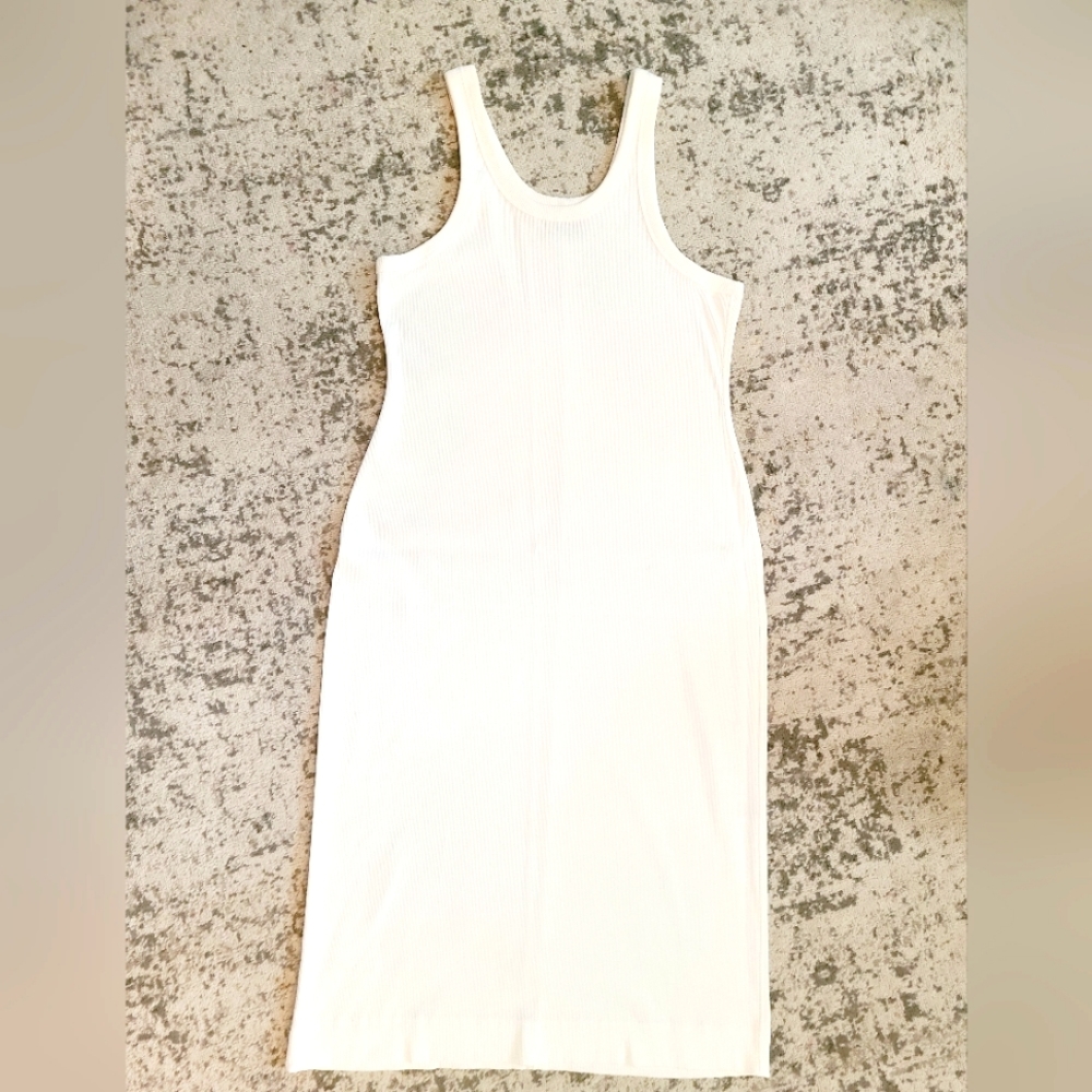 Everlane white pencil midi dress XL